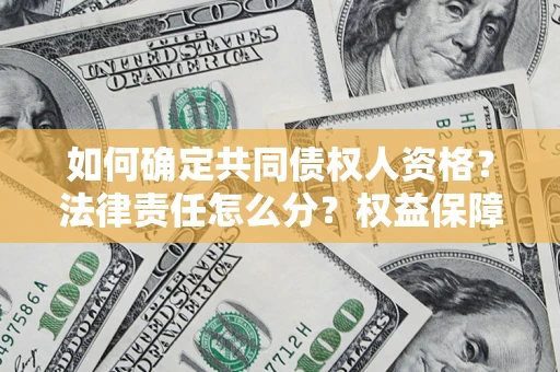武汉如何确定共同债权人资格？法律责任怎么分？权益保障技巧揭秘！