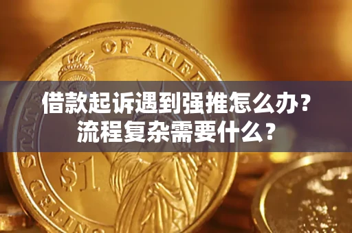 武汉借款起诉遇到强推怎么办？流程复杂需要什么？