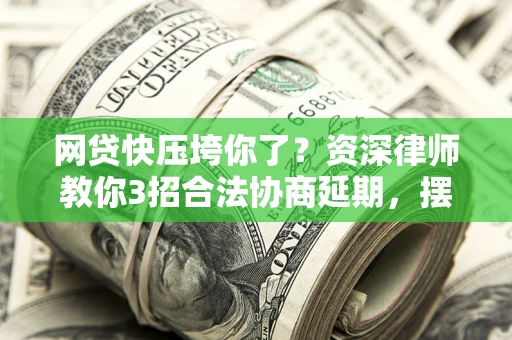 武汉网贷快压垮你了？资深律师教你3招合法协商延期，摆脱暴力催收！