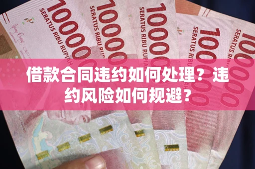 武汉借款合同违约如何处理？违约风险如何规避？
