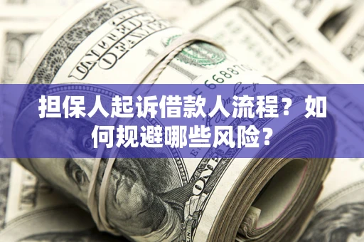 武汉担保人起诉借款人流程？如何规避哪些风险？